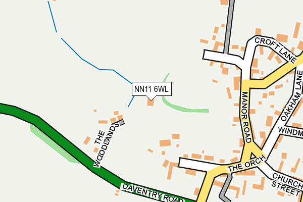 NN11 6WL map - OS OpenMap – Local (Ordnance Survey) NN11 6WL map - OS OpenMap – Local (Ordnance Survey)