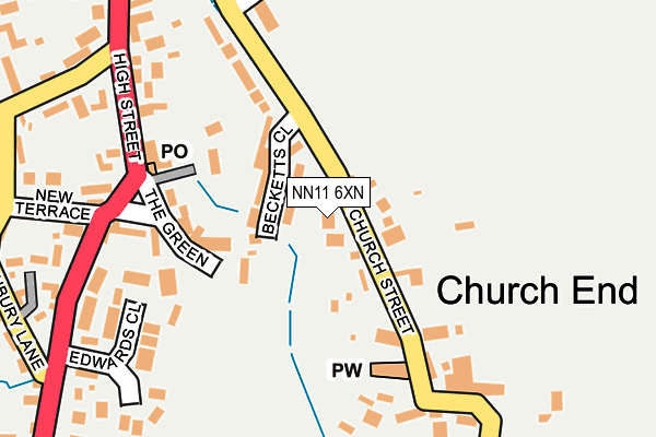 NN11 6XN map - OS OpenMap – Local (Ordnance Survey) NN11 6XN map - OS OpenMap – Local (Ordnance Survey)