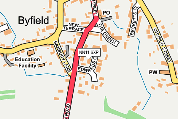 NN11 6XP map - OS OpenMap – Local (Ordnance Survey) NN11 6XP map - OS OpenMap – Local (Ordnance Survey)