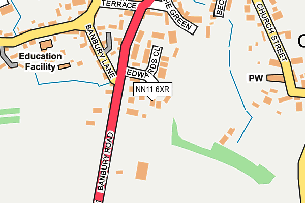 NN11 6XR map - OS OpenMap – Local (Ordnance Survey) NN11 6XR map - OS OpenMap – Local (Ordnance Survey)