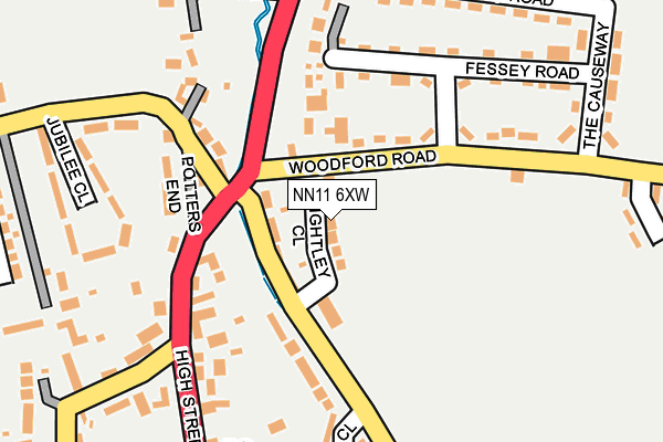 NN11 6XW map - OS OpenMap – Local (Ordnance Survey) NN11 6XW map - OS OpenMap – Local (Ordnance Survey)