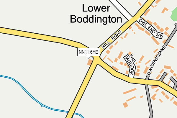 NN11 6YE map - OS OpenMap – Local (Ordnance Survey) NN11 6YE map - OS OpenMap – Local (Ordnance Survey)