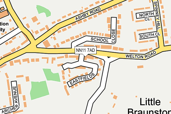 NN11 7AD map - OS OpenMap – Local (Ordnance Survey) NN11 7AD map - OS OpenMap – Local (Ordnance Survey)