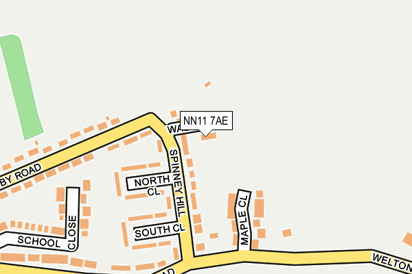 NN11 7AE map - OS OpenMap – Local (Ordnance Survey) NN11 7AE map - OS OpenMap – Local (Ordnance Survey)
