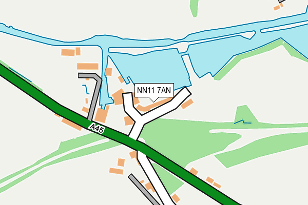 NN11 7AN map - OS OpenMap – Local (Ordnance Survey) NN11 7AN map - OS OpenMap – Local (Ordnance Survey)