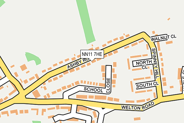 NN11 7HE map - OS OpenMap – Local (Ordnance Survey)