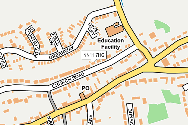 NN11 7HG map - OS OpenMap – Local (Ordnance Survey) NN11 7HG map - OS OpenMap – Local (Ordnance Survey)