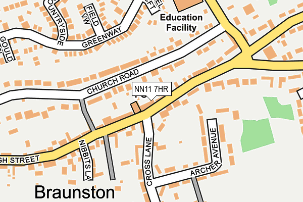 NN11 7HR map - OS OpenMap – Local (Ordnance Survey) NN11 7HR map - OS OpenMap – Local (Ordnance Survey)