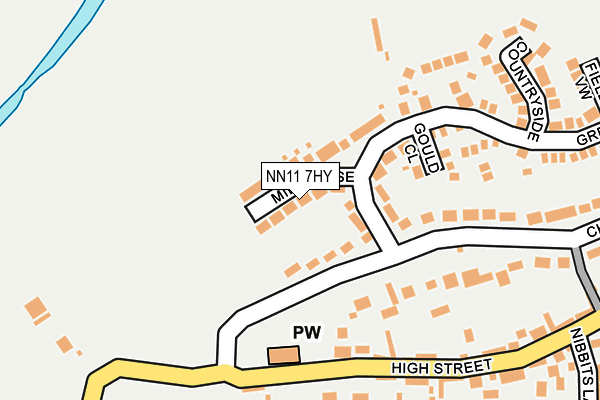 NN11 7HY map - OS OpenMap – Local (Ordnance Survey) NN11 7HY map - OS OpenMap – Local (Ordnance Survey)