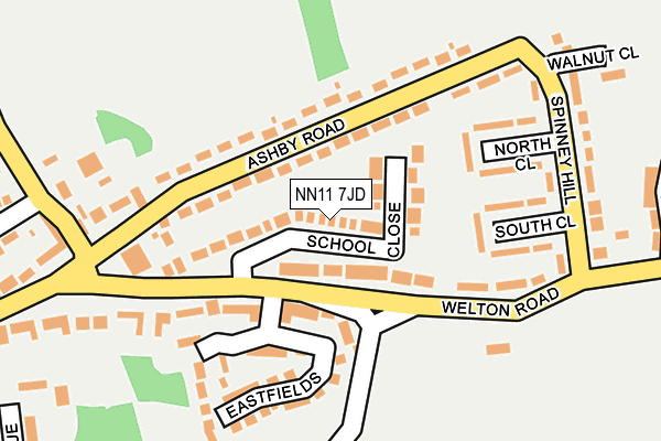 NN11 7JD map - OS OpenMap – Local (Ordnance Survey) NN11 7JD map - OS OpenMap – Local (Ordnance Survey)