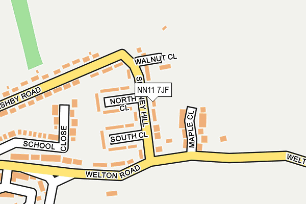 NN11 7JF map - OS OpenMap – Local (Ordnance Survey) NN11 7JF map - OS OpenMap – Local (Ordnance Survey)