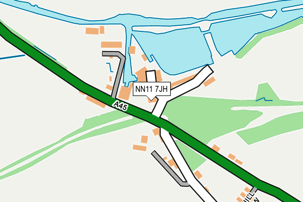 NN11 7JH map - OS OpenMap – Local (Ordnance Survey) NN11 7JH map - OS OpenMap – Local (Ordnance Survey)