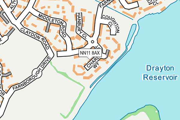 NN11 8AX map - OS OpenMap – Local (Ordnance Survey) NN11 8AX map - OS OpenMap – Local (Ordnance Survey)