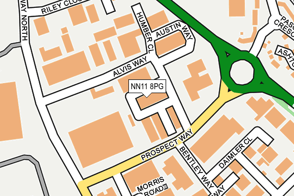 NN11 8PG map - OS OpenMap – Local (Ordnance Survey) NN11 8PG map - OS OpenMap – Local (Ordnance Survey)
