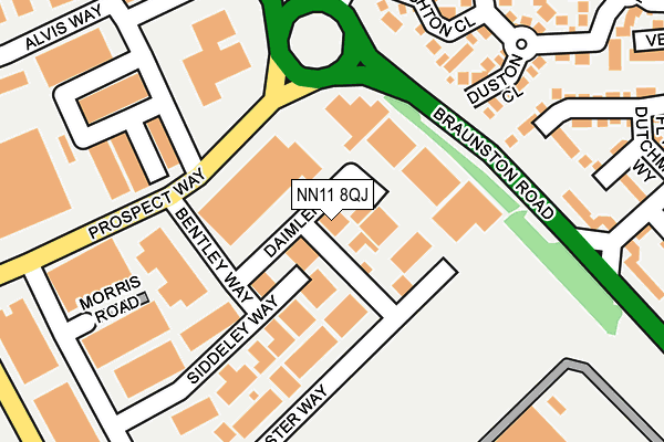 NN11 8QJ map - OS OpenMap – Local (Ordnance Survey) NN11 8QJ map - OS OpenMap – Local (Ordnance Survey)