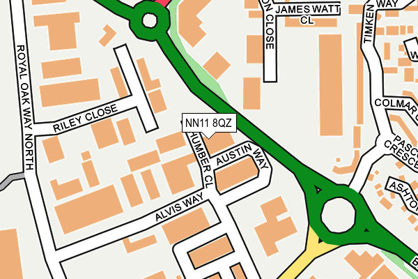 NN11 8QZ map - OS OpenMap – Local (Ordnance Survey) NN11 8QZ map - OS OpenMap – Local (Ordnance Survey)
