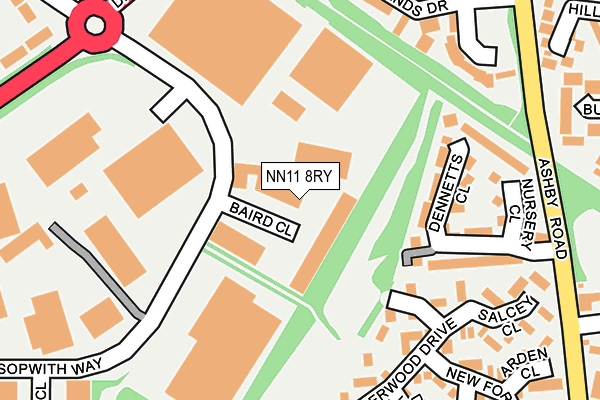 NN11 8RY map - OS OpenMap – Local (Ordnance Survey) NN11 8RY map - OS OpenMap – Local (Ordnance Survey)