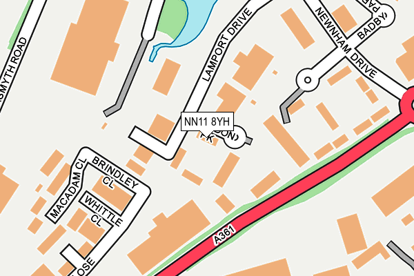 NN11 8YH map - OS OpenMap – Local (Ordnance Survey)