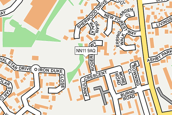 NN11 9AQ map - OS OpenMap – Local (Ordnance Survey) NN11 9AQ map - OS OpenMap – Local (Ordnance Survey)