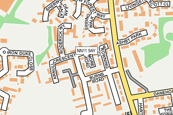 NN11 9AY map - OS OpenMap – Local (Ordnance Survey) NN11 9AY map - OS OpenMap – Local (Ordnance Survey)