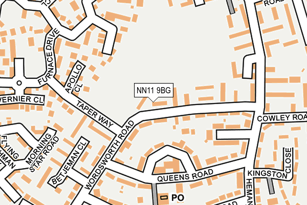 NN11 9BG map - OS OpenMap – Local (Ordnance Survey) NN11 9BG map - OS OpenMap – Local (Ordnance Survey)