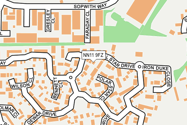 NN11 9FZ map - OS OpenMap – Local (Ordnance Survey) NN11 9FZ map - OS OpenMap – Local (Ordnance Survey)