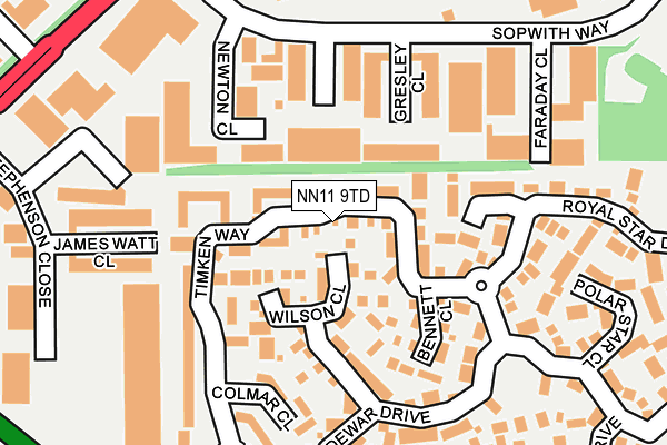NN11 9TD map - OS OpenMap – Local (Ordnance Survey) NN11 9TD map - OS OpenMap – Local (Ordnance Survey)