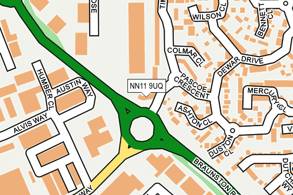 NN11 9UQ map - OS OpenMap – Local (Ordnance Survey) NN11 9UQ map - OS OpenMap – Local (Ordnance Survey)