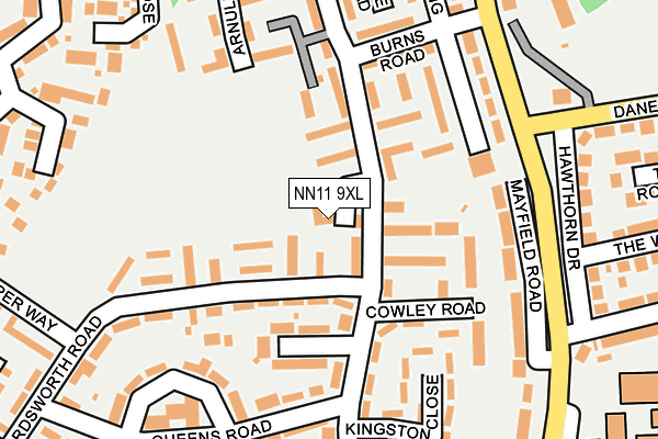 NN11 9XL map - OS OpenMap – Local (Ordnance Survey) NN11 9XL map - OS OpenMap – Local (Ordnance Survey)