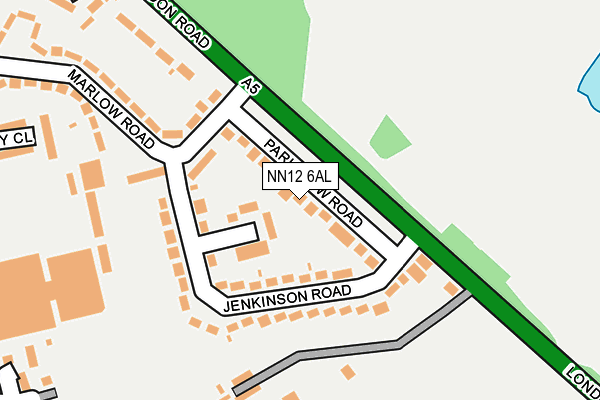 NN12 6AL map - OS OpenMap – Local (Ordnance Survey)