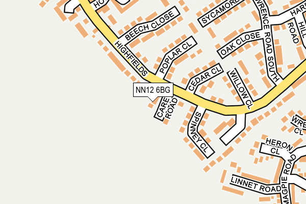 NN12 6BG map - OS OpenMap – Local (Ordnance Survey) NN12 6BG map - OS OpenMap – Local (Ordnance Survey)