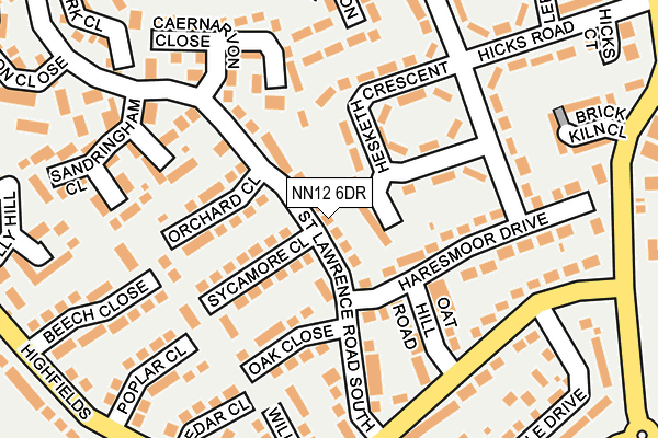 NN12 6DR map - OS OpenMap – Local (Ordnance Survey) NN12 6DR map - OS OpenMap – Local (Ordnance Survey)