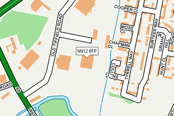 NN12 6FP map - OS OpenMap – Local (Ordnance Survey) NN12 6FP map - OS OpenMap – Local (Ordnance Survey)