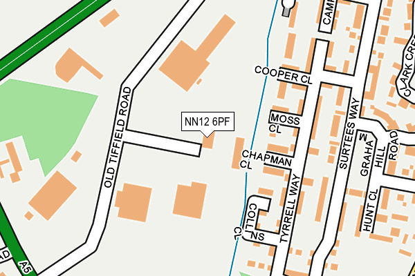 NN12 6PF map - OS OpenMap – Local (Ordnance Survey) NN12 6PF map - OS OpenMap – Local (Ordnance Survey)