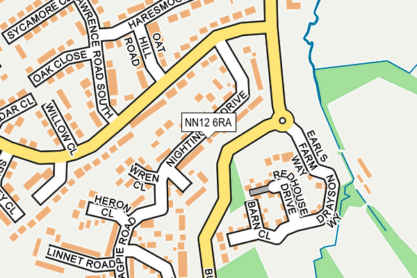 NN12 6RA map - OS OpenMap – Local (Ordnance Survey) NN12 6RA map - OS OpenMap – Local (Ordnance Survey)
