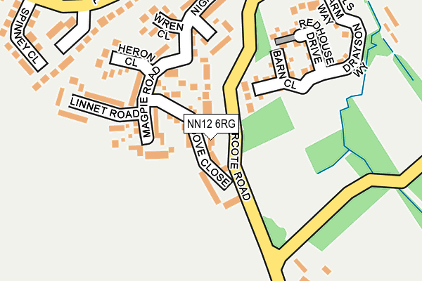 NN12 6RG map - OS OpenMap – Local (Ordnance Survey) NN12 6RG map - OS OpenMap – Local (Ordnance Survey)