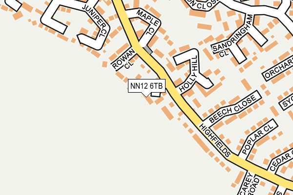 NN12 6TB map - OS OpenMap – Local (Ordnance Survey) NN12 6TB map - OS OpenMap – Local (Ordnance Survey)