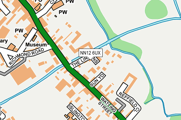 NN12 6UX map - OS OpenMap – Local (Ordnance Survey) NN12 6UX map - OS OpenMap – Local (Ordnance Survey)