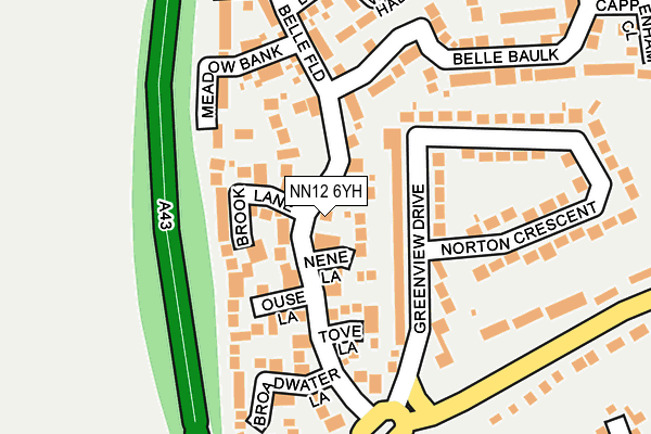NN12 6YH map - OS OpenMap – Local (Ordnance Survey) NN12 6YH map - OS OpenMap – Local (Ordnance Survey)