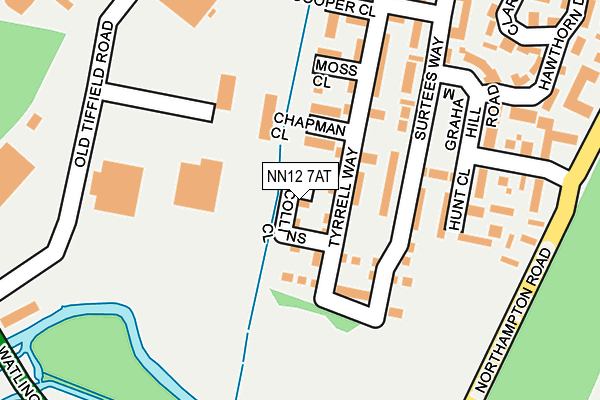 NN12 7AT map - OS OpenMap – Local (Ordnance Survey) NN12 7AT map - OS OpenMap – Local (Ordnance Survey)