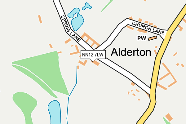 NN12 7LW map - OS OpenMap – Local (Ordnance Survey) NN12 7LW map - OS OpenMap – Local (Ordnance Survey)
