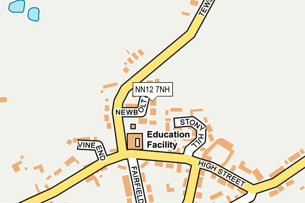NN12 7NH map - OS OpenMap – Local (Ordnance Survey) NN12 7NH map - OS OpenMap – Local (Ordnance Survey)