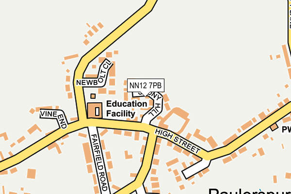 NN12 7PB map - OS OpenMap – Local (Ordnance Survey) NN12 7PB map - OS OpenMap – Local (Ordnance Survey)