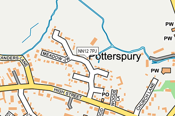 NN12 7PJ map - OS OpenMap – Local (Ordnance Survey) NN12 7PJ map - OS OpenMap – Local (Ordnance Survey)