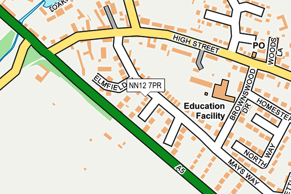 NN12 7PR map - OS OpenMap – Local (Ordnance Survey) NN12 7PR map - OS OpenMap – Local (Ordnance Survey)