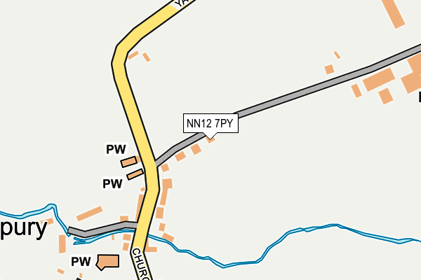 NN12 7PY map - OS OpenMap – Local (Ordnance Survey) NN12 7PY map - OS OpenMap – Local (Ordnance Survey)