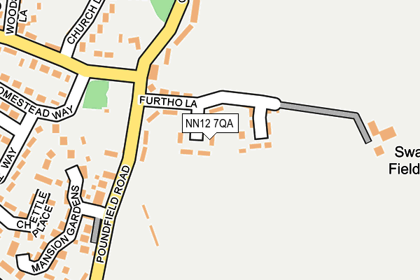 NN12 7QA map - OS OpenMap – Local (Ordnance Survey) NN12 7QA map - OS OpenMap – Local (Ordnance Survey)