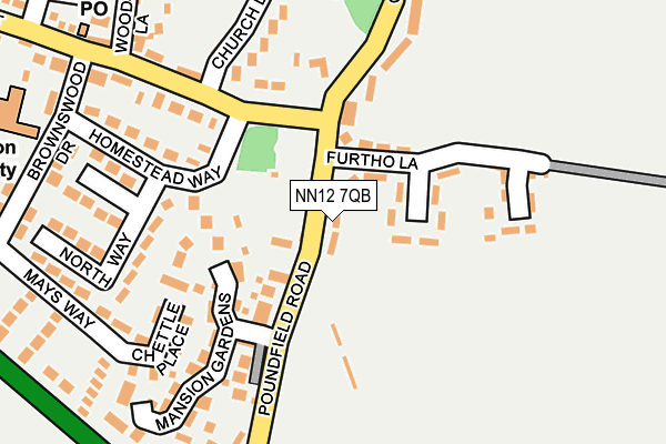 NN12 7QB map - OS OpenMap – Local (Ordnance Survey) NN12 7QB map - OS OpenMap – Local (Ordnance Survey)
