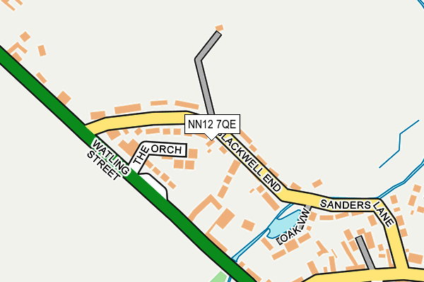 NN12 7QE map - OS OpenMap – Local (Ordnance Survey) NN12 7QE map - OS OpenMap – Local (Ordnance Survey)
