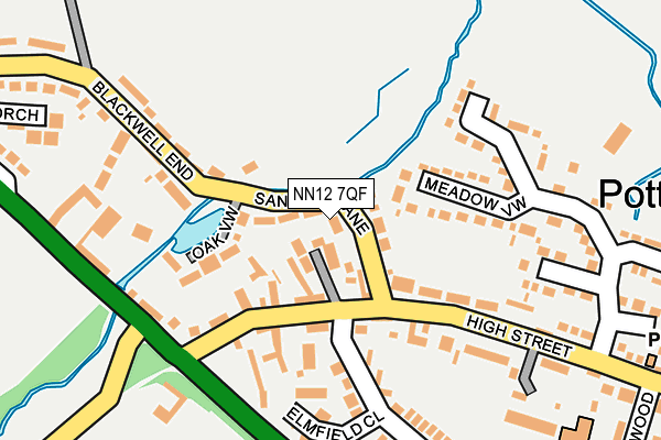 NN12 7QF map - OS OpenMap – Local (Ordnance Survey) NN12 7QF map - OS OpenMap – Local (Ordnance Survey)